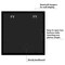 Americanflat Poster Frame with Mat - Large Picture Frame - Polished Plexiglass Cover - Hanging Hardware for Horizontal and Vertical Display - Black